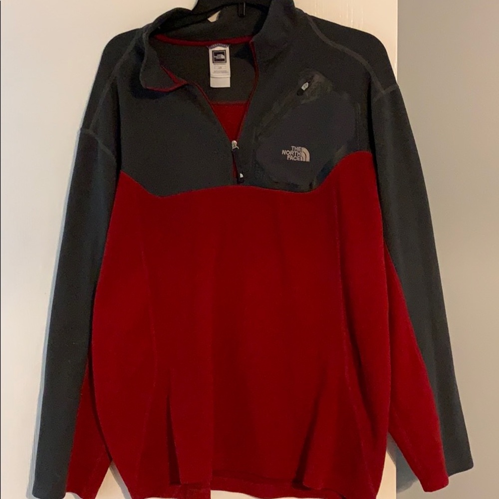 North face men’s 3/4 zip L